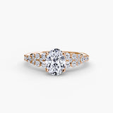 Multi stone cluster bridal ring setting | SARATTI