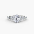 Elegant cluster engagement ring setting | SARATTI