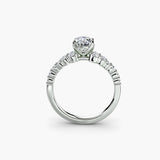 Round cluster diamond ring setting | SARATTI