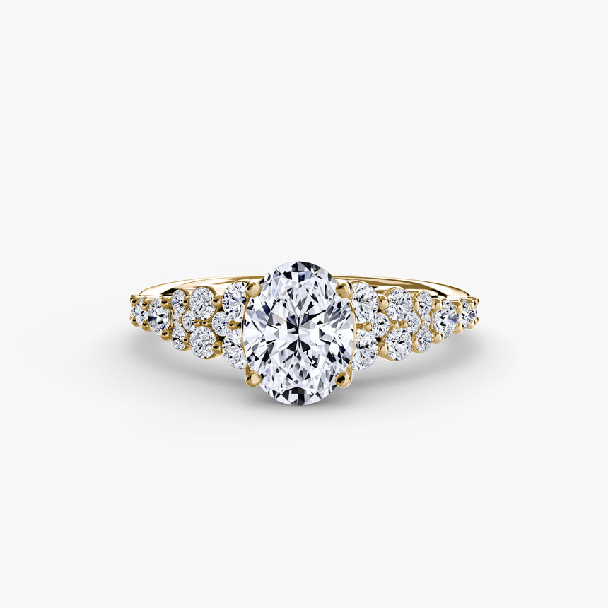 Designer cluster diamond setting | SARATTI