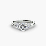 The Aurelia Four-Stone Shoulder Setting