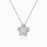 White Gold Floral Small Diamond Necklace | Saratti 