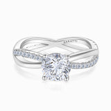 White Gold Nexus Aeternus Avant-Garde Diamond Engagement Ring | Saratti Diamonds