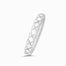 White Gold Plain Hot Cross Diamond Eternity Wedding Band | Saratti 