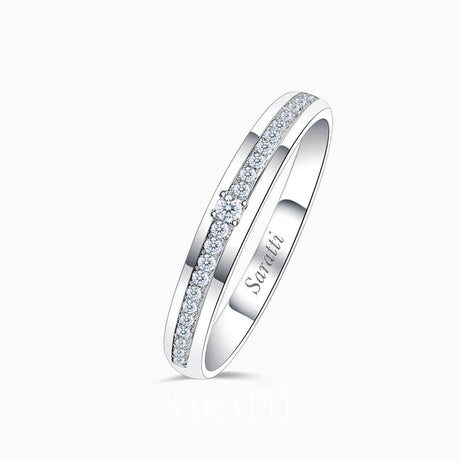 Channel Set Natural Diamond Eternity Wedding Band | Saratti