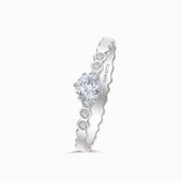 White Gold Anima Gemella II  Natural Diamond Engagement Ring | Saratti Fine Jewelry 