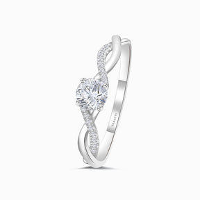 White Gold Liaison Céleste Natural Diamond Engagement Ring | Saratti 
