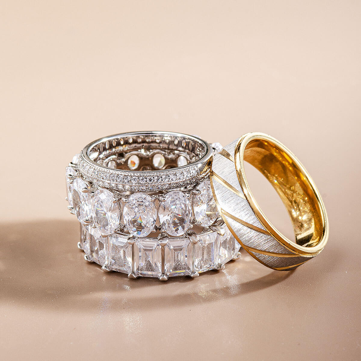 Womens Wedding Bands Rings Made By Modern Gem Jewelry® • Custom Fine & High Jewelry®