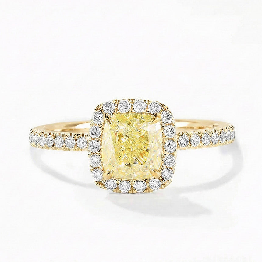 Yellow Diamond in 18K Yellow Gold Ring - SARATTI Delux Collection