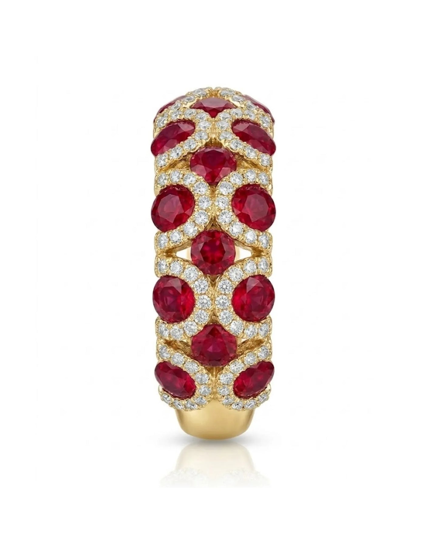 Yellow Gold Vintage Inspired Natural Ruby Ring - SARATTI
