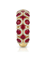 Yellow Gold Vintage Inspired Natural Ruby Ring - SARATTI