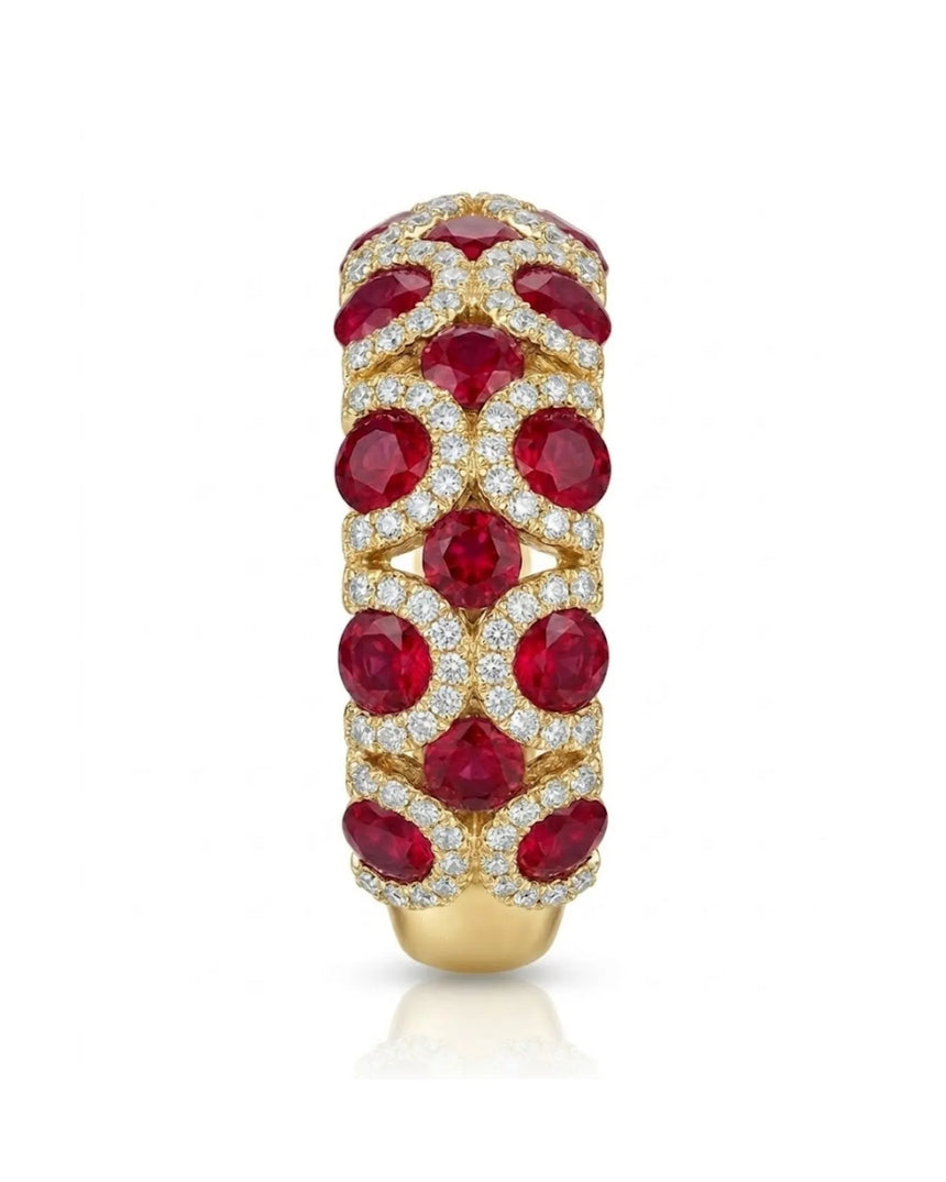 Yellow Gold Vintage Inspired Natural Ruby Ring - SARATTI