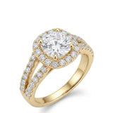 Bellissa  | Cushion Cut Engagement Ring With Wedding Band