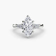 AMÉLIE – Marquise Cut Four-Stone Shoulder Solitaire Ring Setting in White Gold | SARATTI