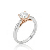 ARIA – Natural Round Diamond Two-Tone Solitaire Ring