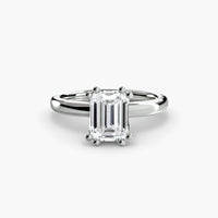 ASTRA – Emerald Cut Six-Prong Solitaire Ring Setting