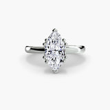 ASTRA – Marquise Cut Six-Prong Solitaire Ring Setting in 950 Platinum | SARATTI