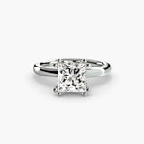 ASTRA – Princess Cut Six-Prong Solitaire Ring Setting in 950 Platinum | SARATTI
