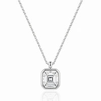 AUREX – Asscher Cut Bezel Necklace Setting
