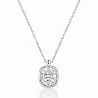 AUREX – Cushion Cut Bezel Necklace Setting