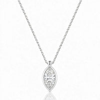 AUREX – Marquise Cut Bezel Necklace Setting