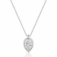 AUREX – Pear Cut Bezel Necklace Setting