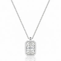 AUREX – Radiant Cut Bezel Necklace Setting