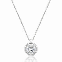 AUREX – Round Cut Bezel Necklace Setting