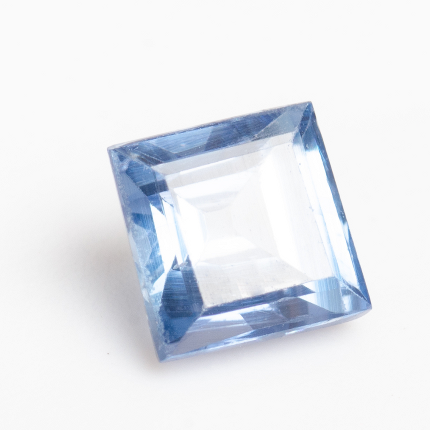 deep blue princess cut sapphire gemstone loose stone – SARATTI