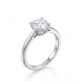 FORIA – Natural Round Diamond Sculpted Solitaire Ring