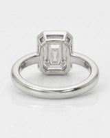 Golden Horizon white gold engagement ring open gallery and underside detail | SARATTI
