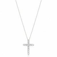 Grande Lueur Croix Platinum Lab Diamond Cross