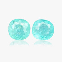 1.40ct + 1.31ct Neon Blue Paraiba Tourmalines (Cushion Cut)