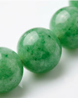 LUCIA apple green jadeite bead bracelet worn on wrist | SARATTI