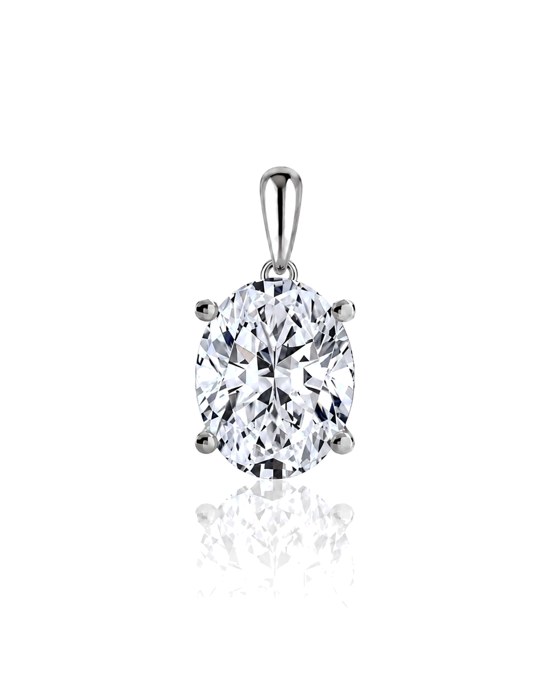 LYRA – Oval Cut Four-Prong Solitaire Pendant Setting