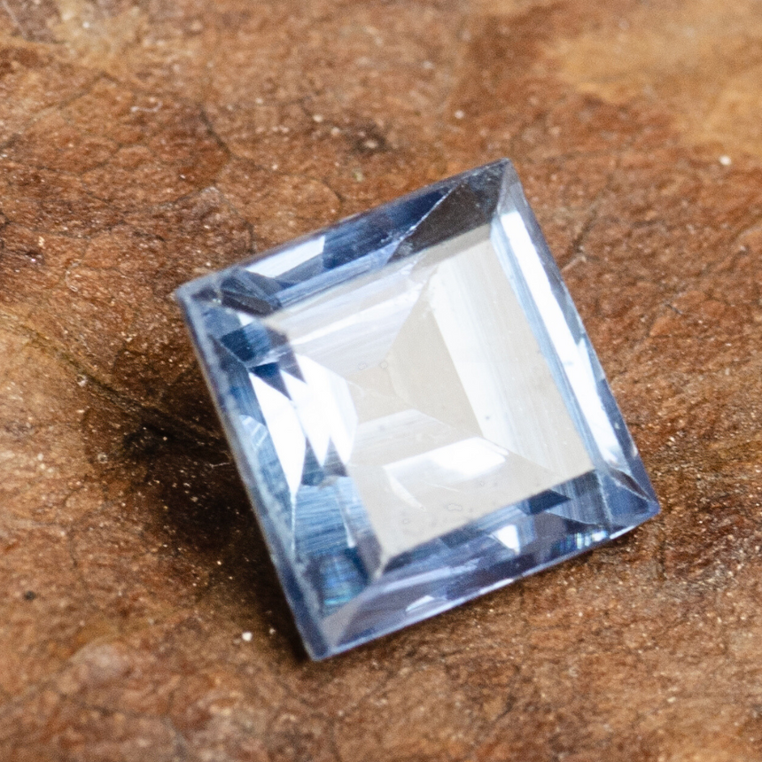 natural blue sapphire gemstone princess cut square shape – SARATTI