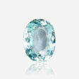 natural paraiba type tourmaline oval neon light blue loose gemstone top view | SARATTI