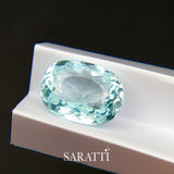 natural tourmaline oval faceted gemstone transparent center macro view | SARATTI