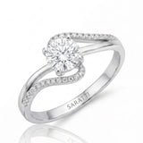NERA – Natural Round Diamond Bypass Ring