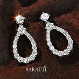 Dewdrop-inspired platinum jewelry set | SARATTI