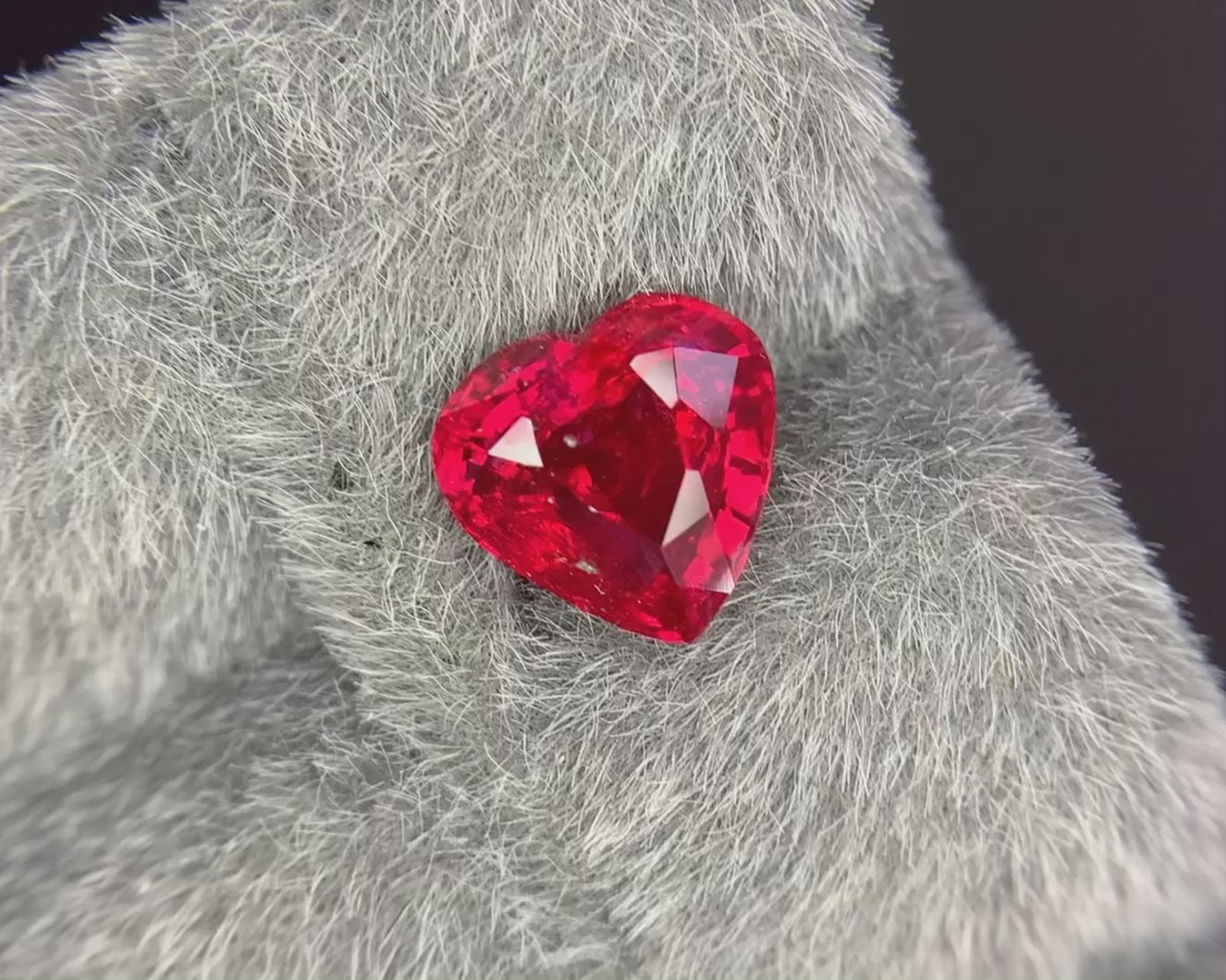 2.01-carat Vivid Red Heart Shape Unheated Natural Ruby | GRS Certified