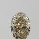 1.01ct Oval Natural Diamond (Colour Fancy Light Yellowish Brown, Clarity VVS2, GIA Certified)
