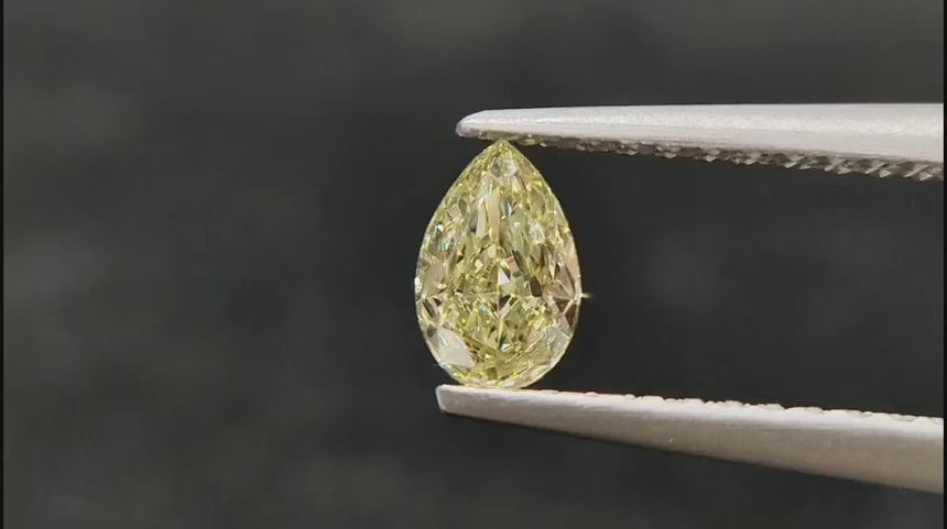 0.7 ct natural fancy yellow diamond gemstone