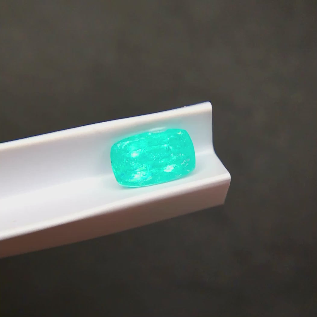 2.05ct Neon Blue Paraiba-Type Tourmaline (Cushion Cut)