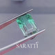 7.1 Carats Bi-color Tourmaline Gemstone Emerald Cut | 13mm x 8.1mm | Saratti Jewelry