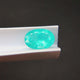 Natural Brazilian Paraiba Tourmaline oval loose gemstone side profile with dimensions 13.62 x 9.51 x 5.75 mm | SARATTI