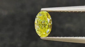 1 ct fancy intense yellow diamond 