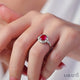 Ruby and Diamond Ring in White Gold | 1.6 carats | GIA Certified | Saratti