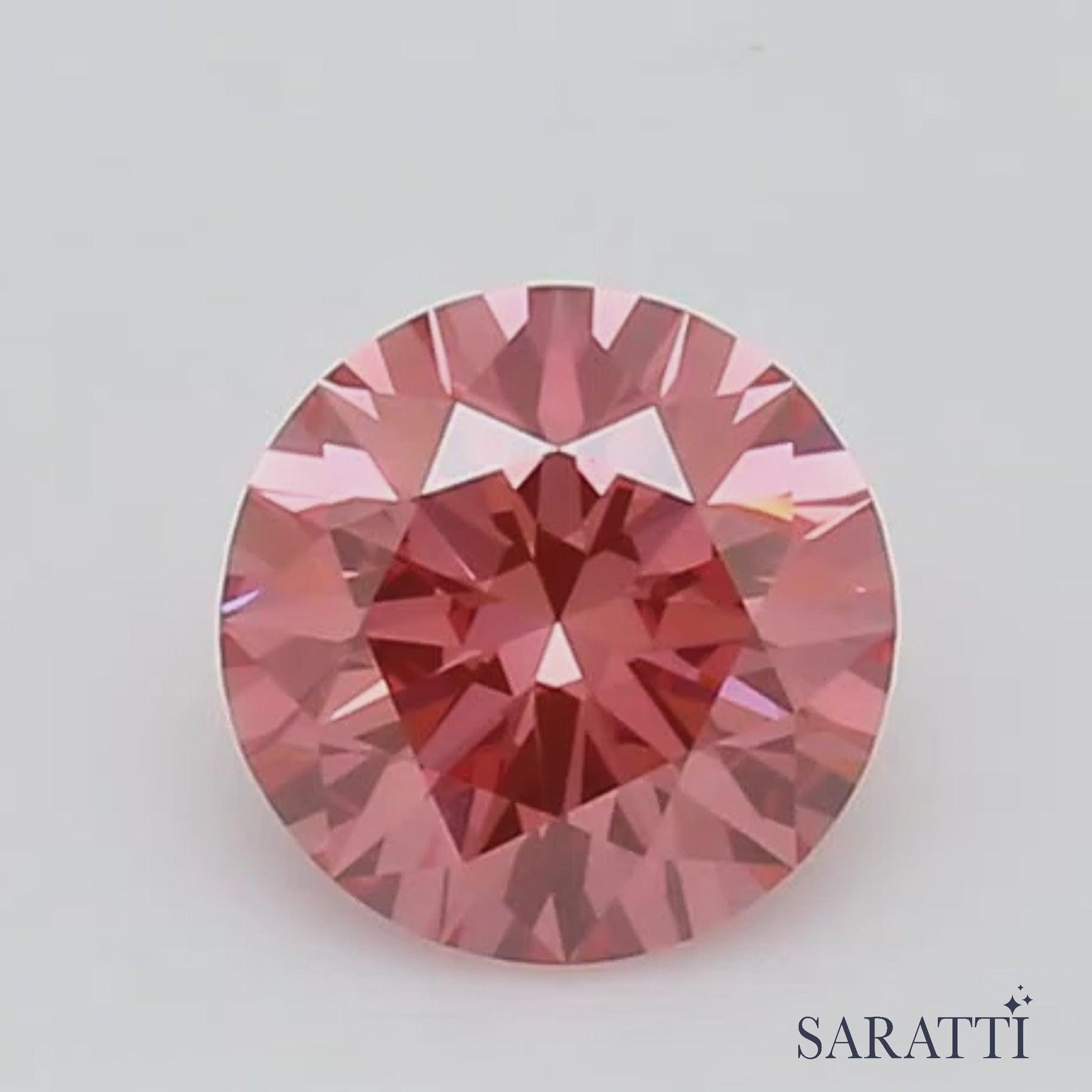 1.01-carat Fancy Vivid Rose Pink Diamond (Treated) | GIA - Saratti