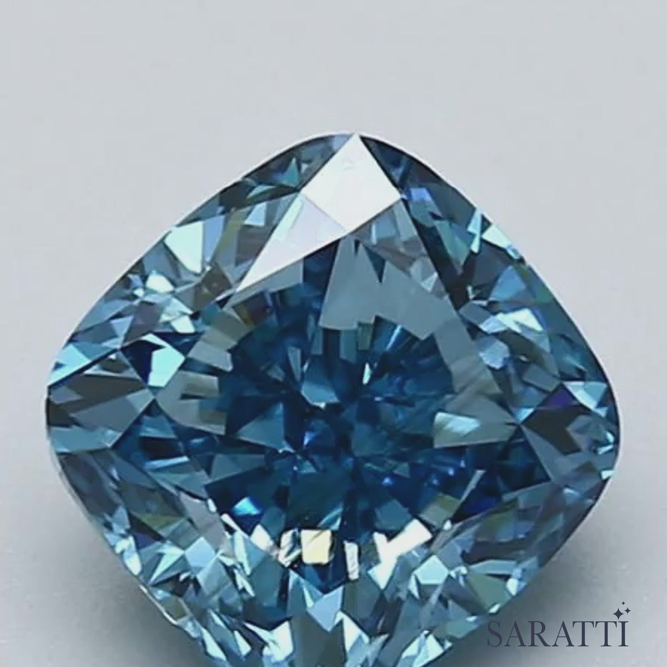 2.01-ct Fancy Deep Green-Blue Diamond | GIA Certified | Saratti